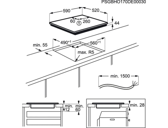 ELECTROLUX - Plaque induction EIV63343
