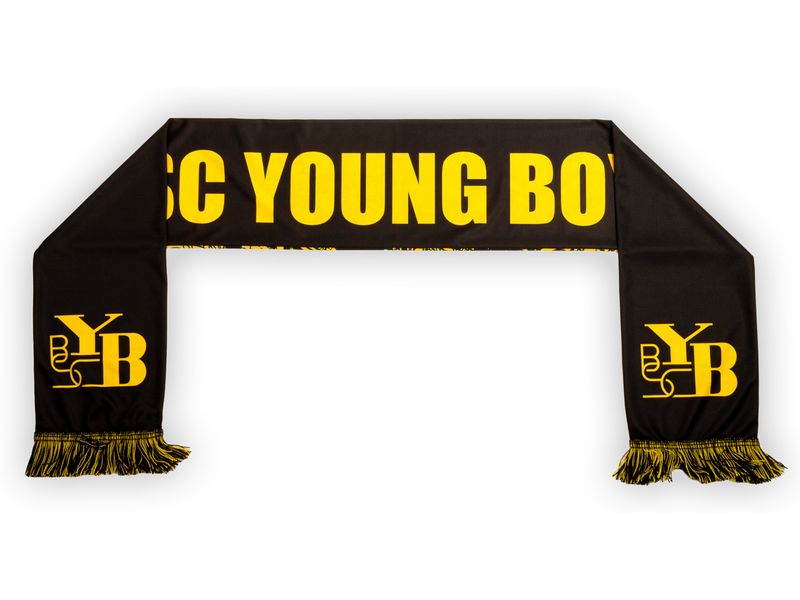 BSC Young Boys Polyschal Bern Gelb/Schwarz Offizieller YB-Polyschal aus Polyester