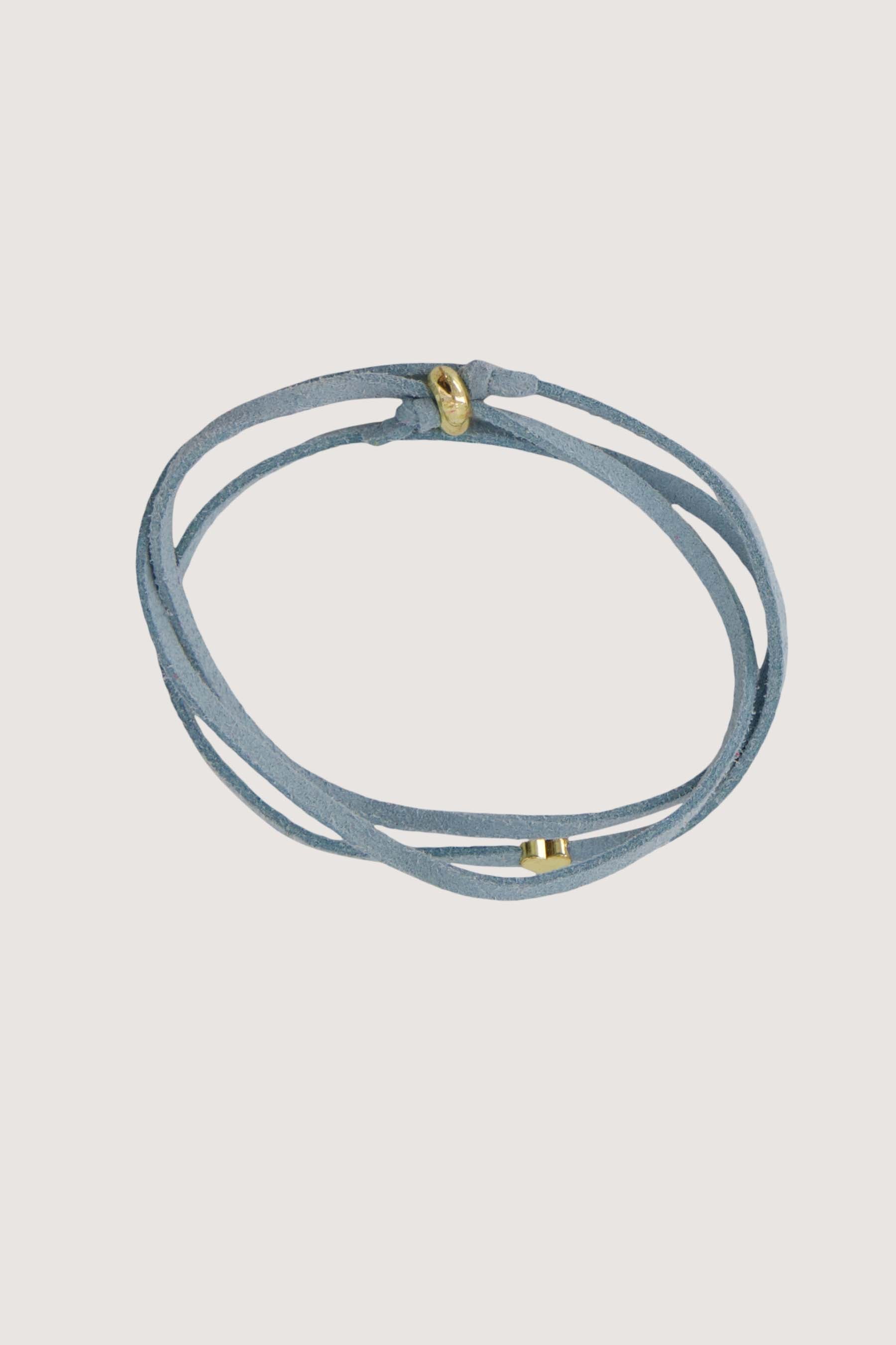 immitatie suede armband met hart