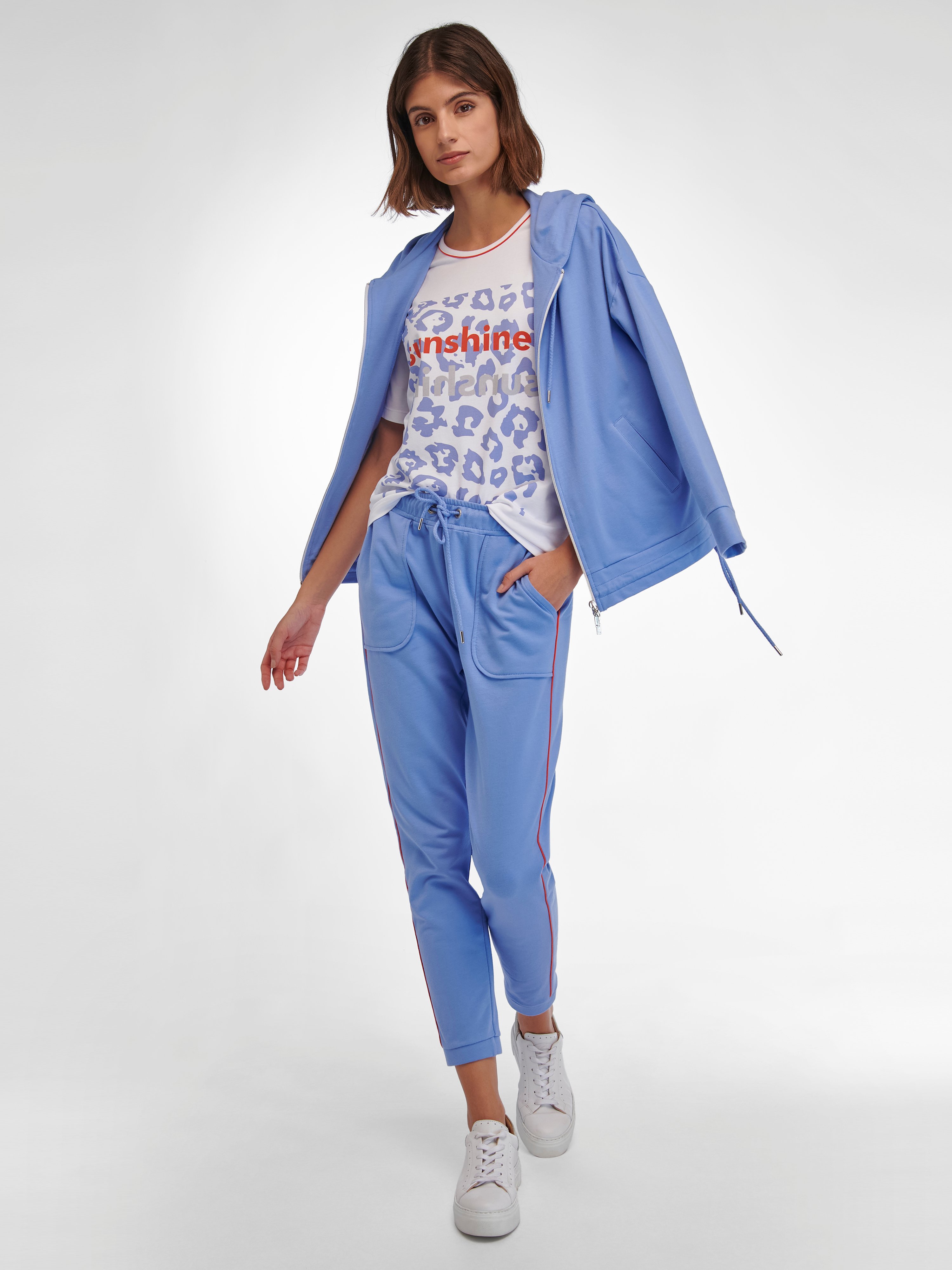 Rundhals-Shirt mit 1/2-Arm