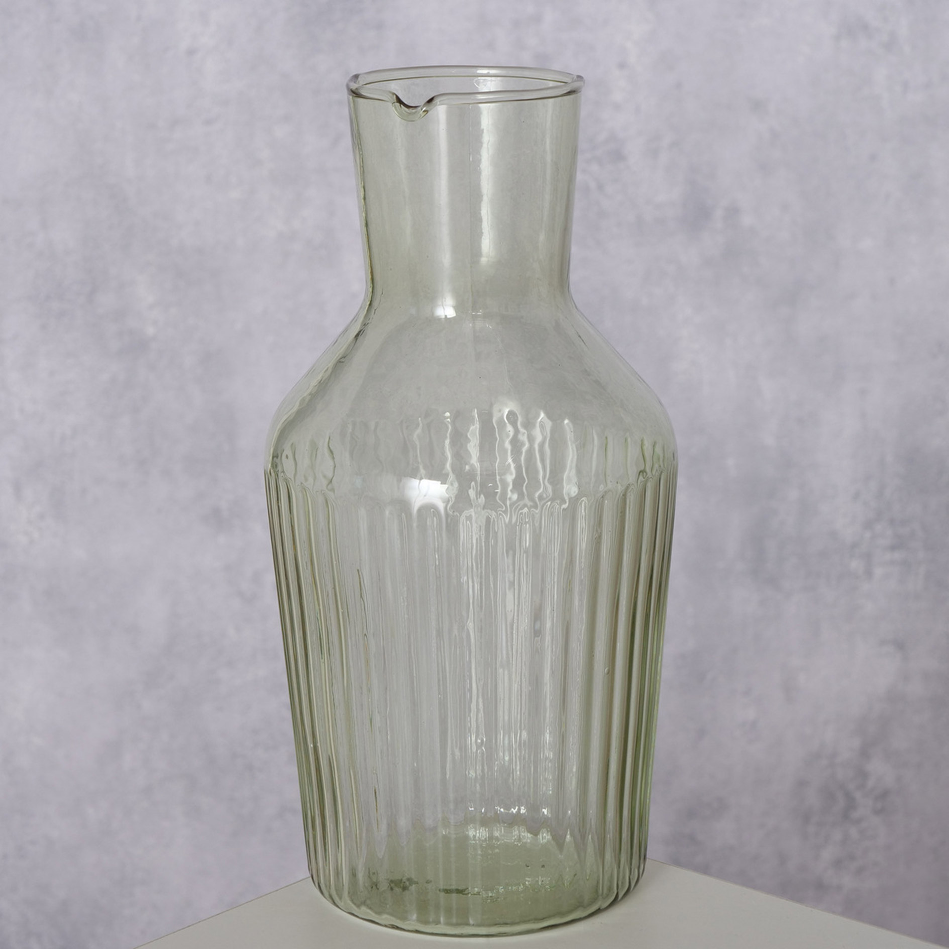 Karaffe - grün - Glas - 1 Liter