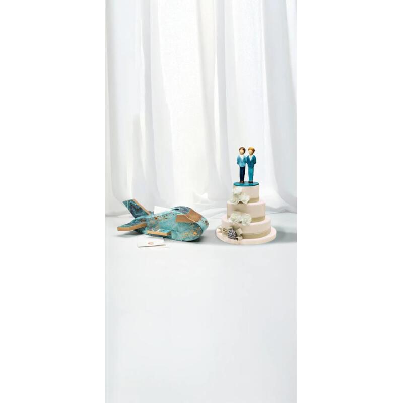 Urne avion 55x53x20cm - Kraft
