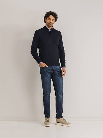 State Of Art Half Zip Trui Wol Blend Navy 13191003-5900 kopen