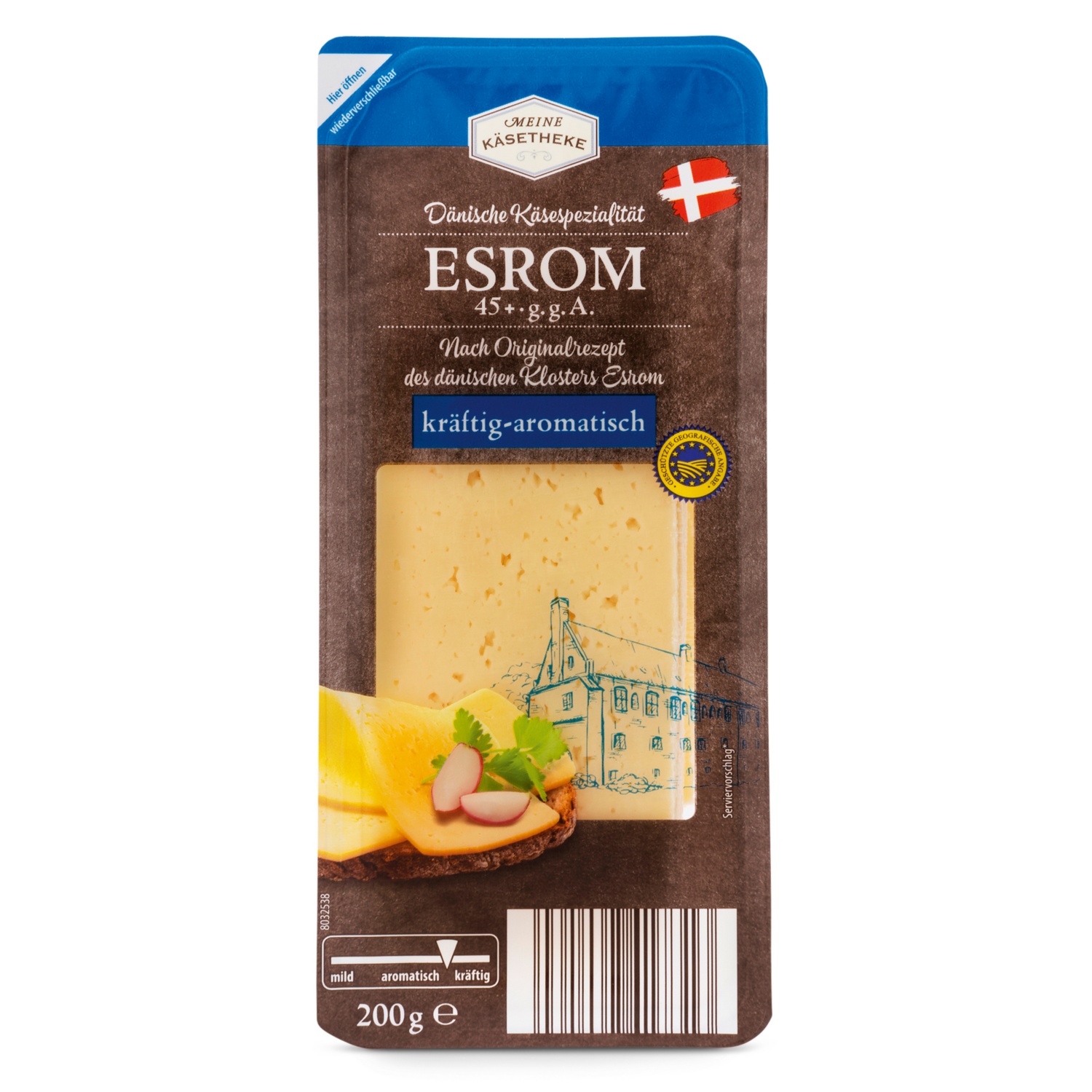 MEINE KÄSETHEKE Dänischer Schnittkäse, Esrom 200 g