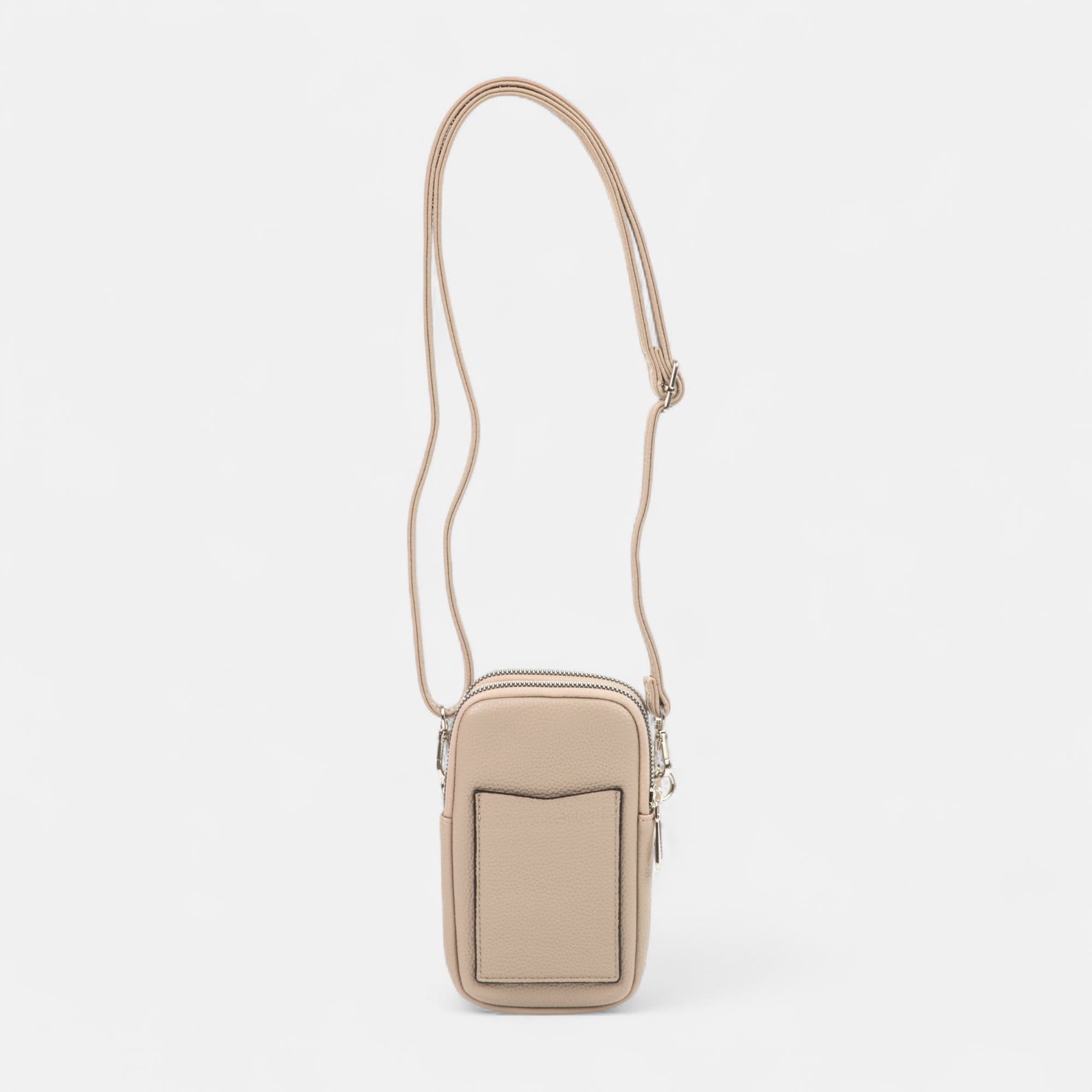 Pochette pour téléphone beige