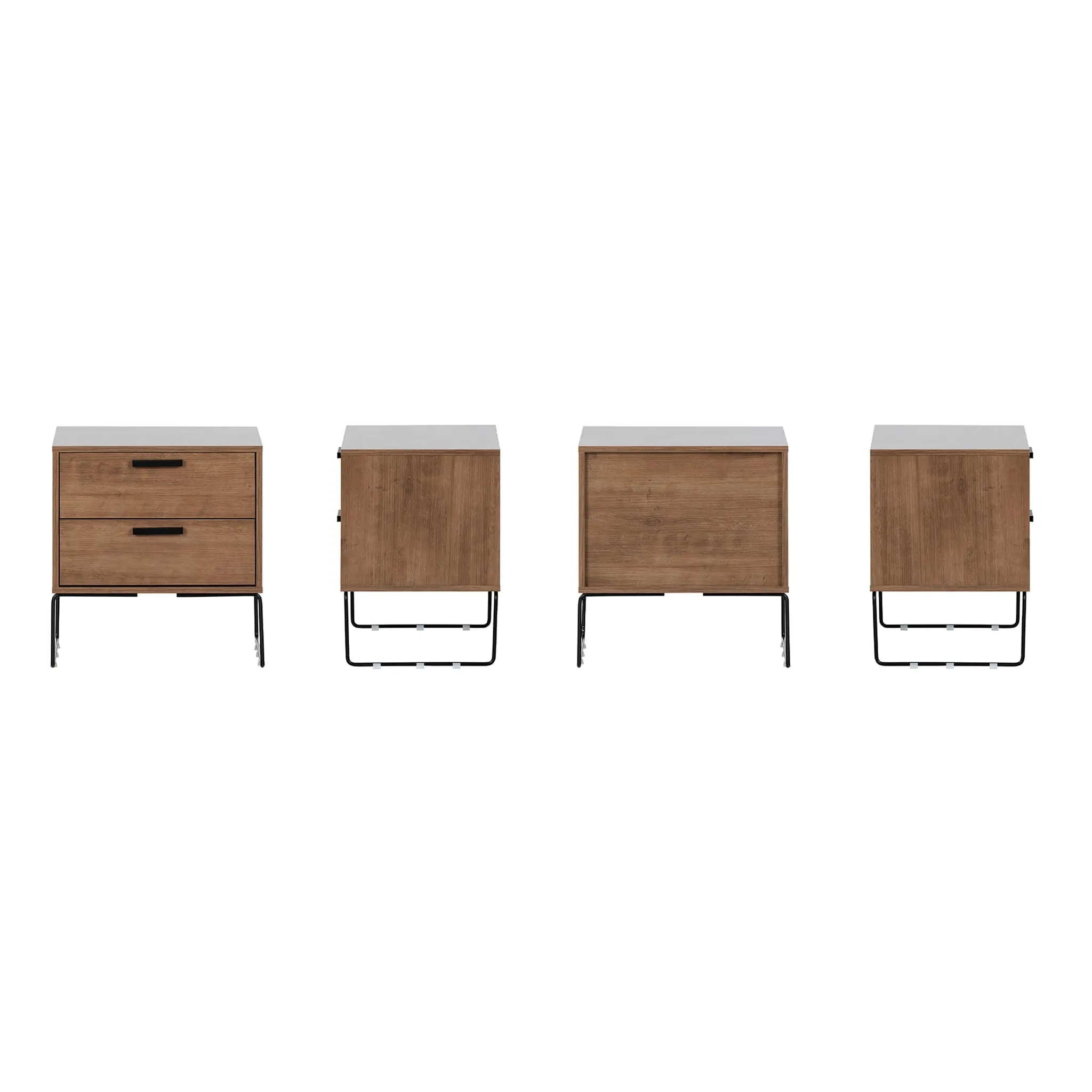 South Shore Table de Nuit - Slendel Bois Foncé