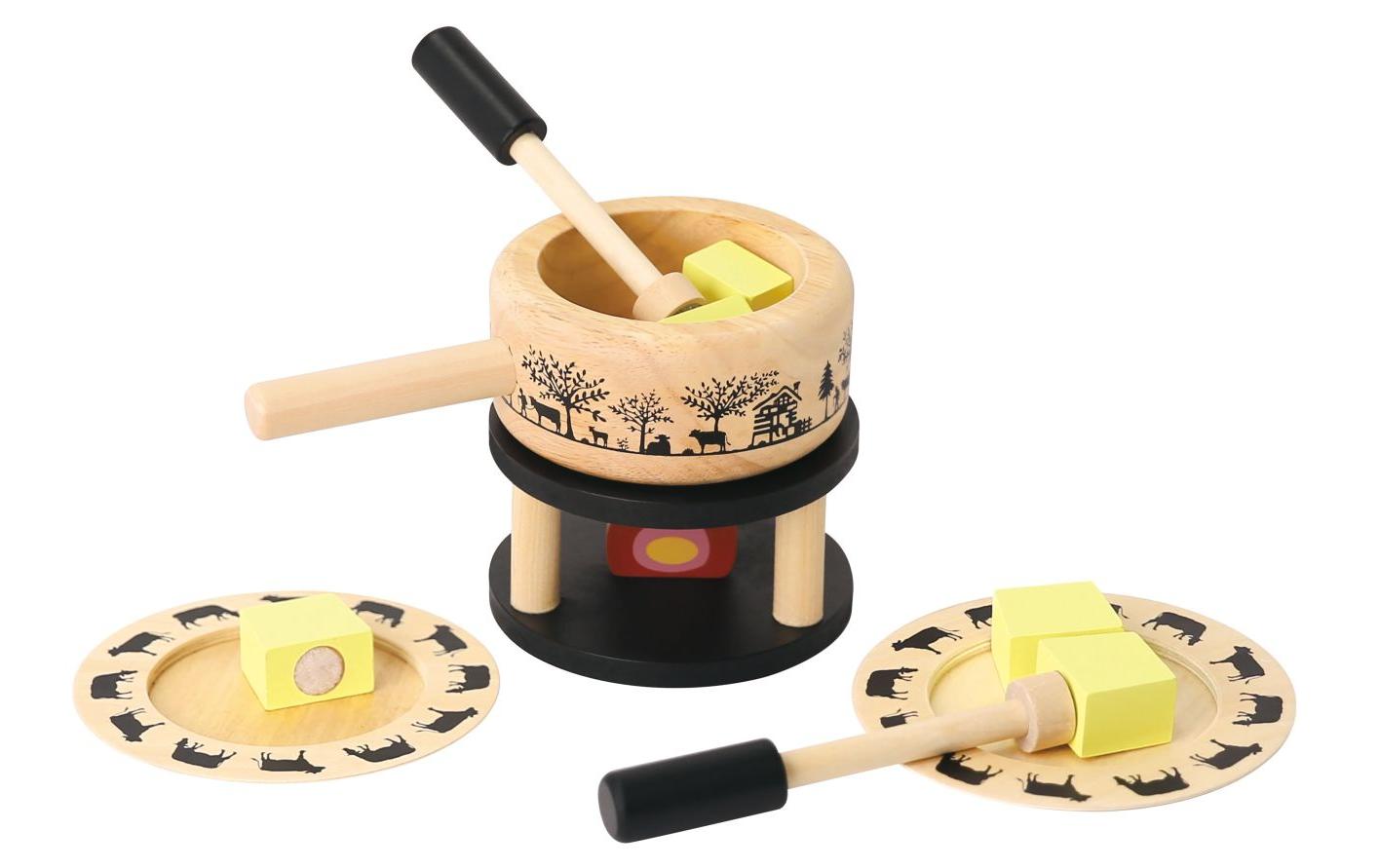 Fondue Set mit Teller und GabelHochwertiges Fondue-Set