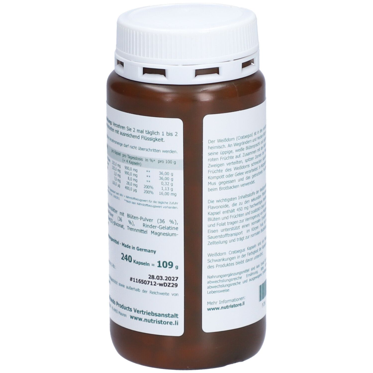 Weissdorn 500 mg Kapseln
