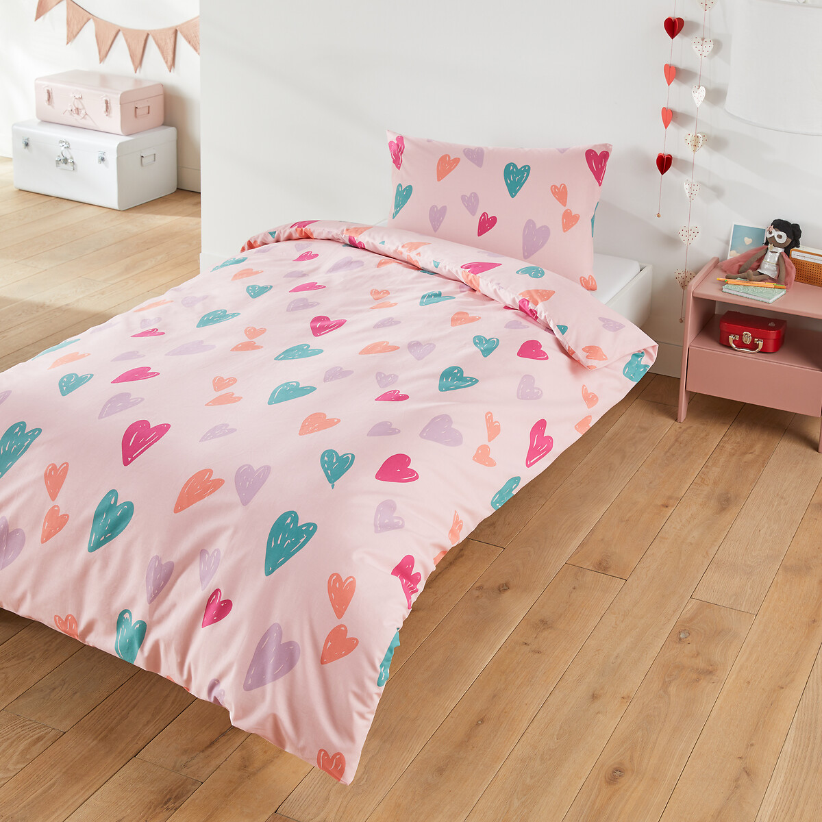 SO'HOME<br>Conjunto de cama de algodão, fronha retangular, Sweetheart