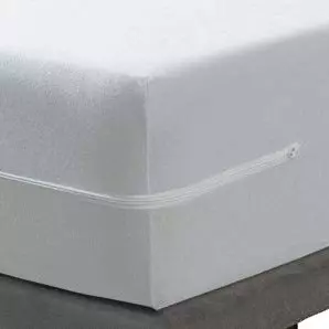 Housse de matelas intégrale anti-punaises de lit (90 x 190 cm) Ombeline Blanche