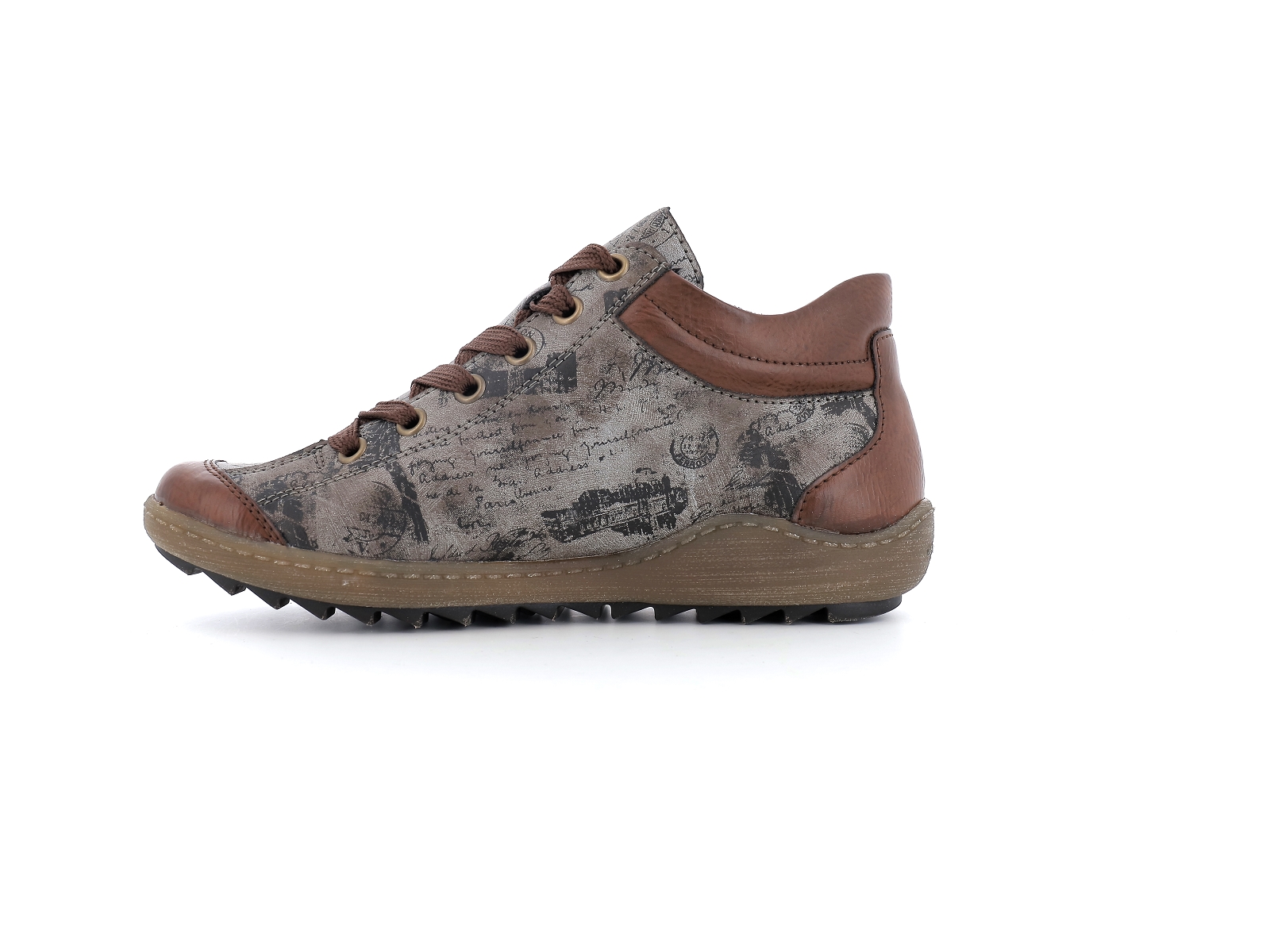 Remonte-R1487 Matières combinées Multi-Marron