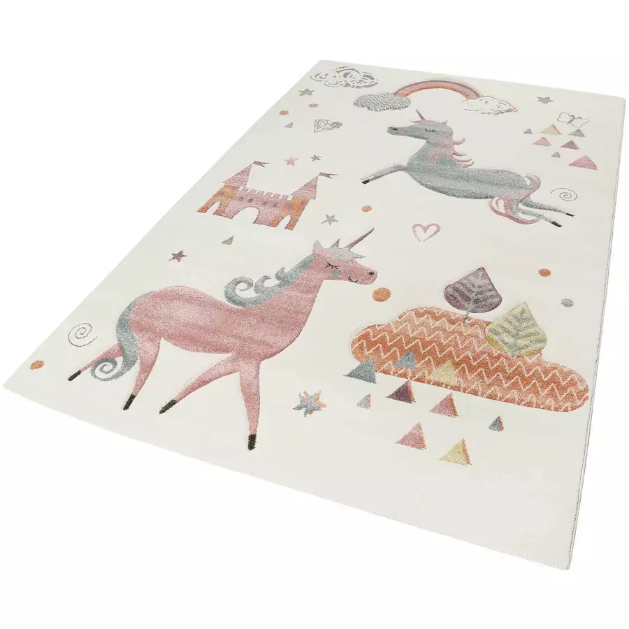 Esprit Kinderteppich Sunny Unicorn weiß