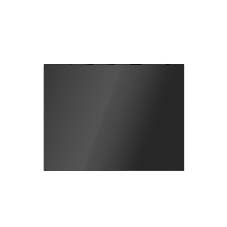 Porte battante anthracite brillant GoodHome Atomia H 37,2 x L. 49,7 cm