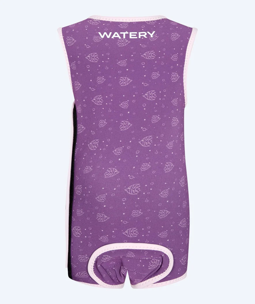 Watery våddragt til børn - Baia Wrap - Atlantic Purple