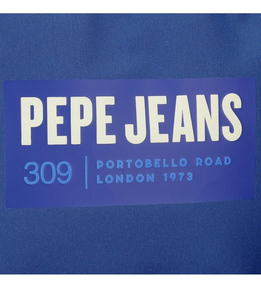 Mochila com cordão Leslie azul da Pepe Jeans