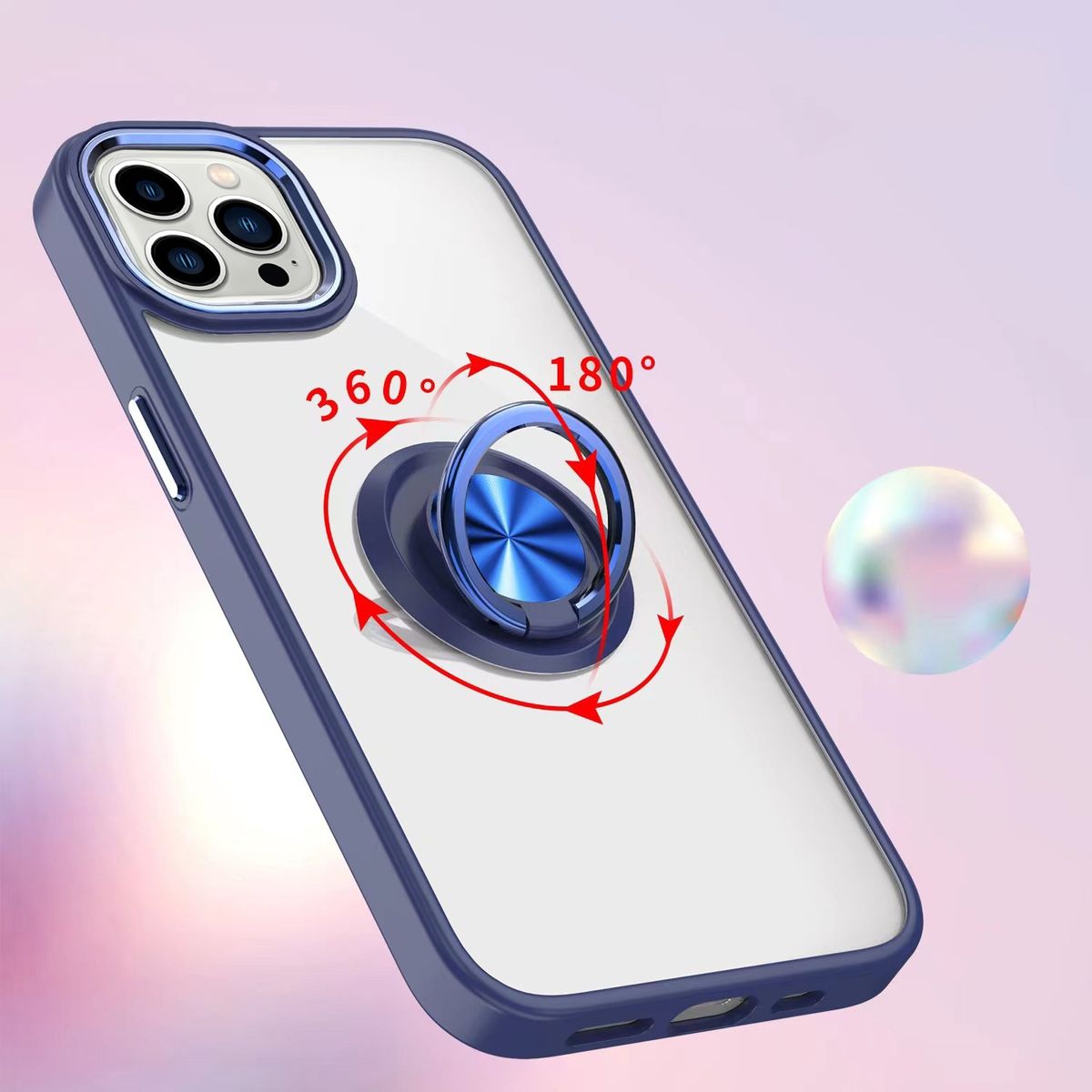Schutz Handy Hülle für Apple iPhone 15 Pro Max Case Cover Ring Halter Bumper Neu