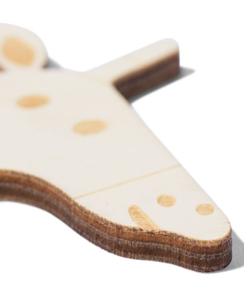 girafe en bois 3D