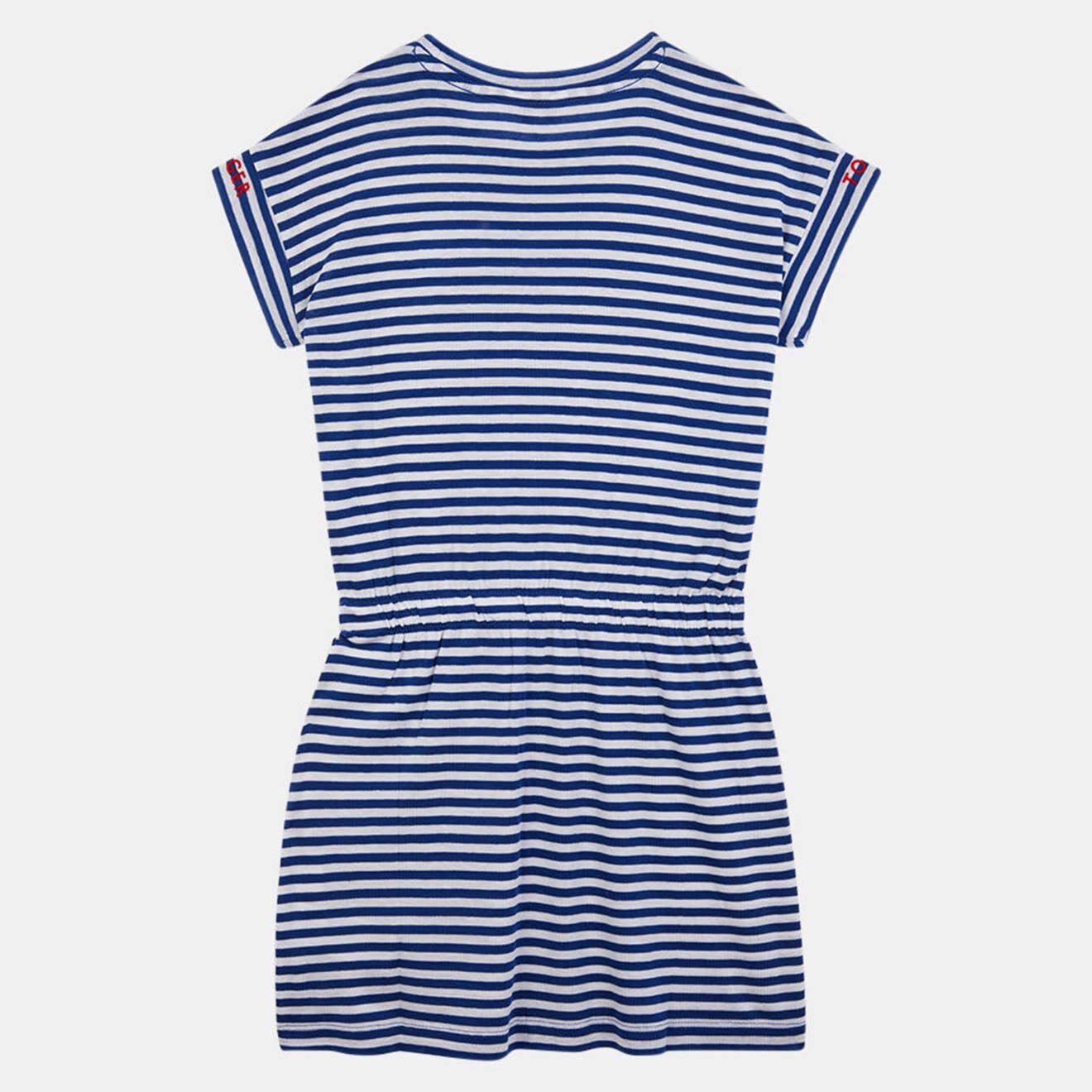 Tommy Hilfiger Robe droite à rayures bleu/blanc