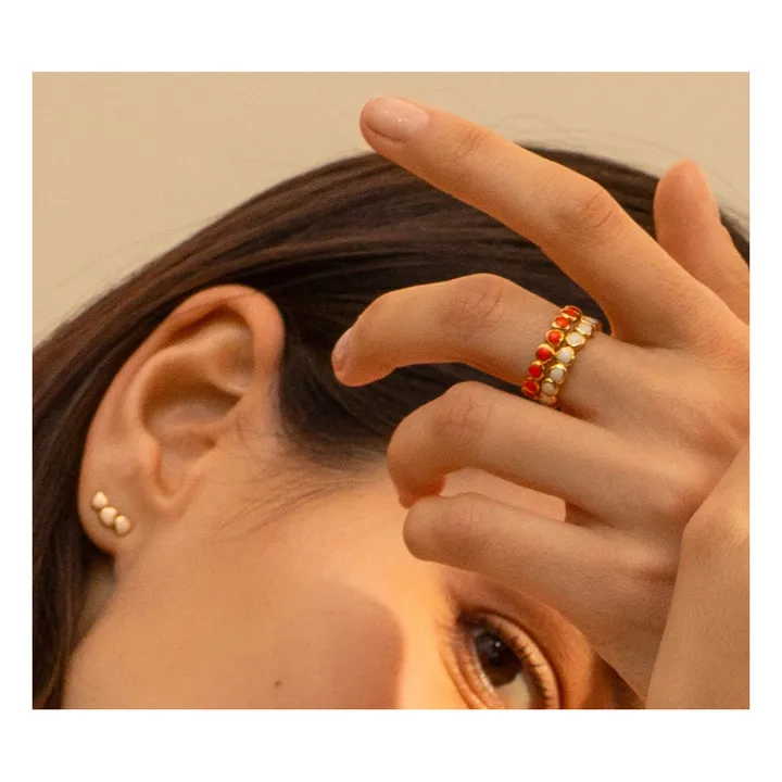 Bangle Up Bague Ajustable Lumi | Blanc