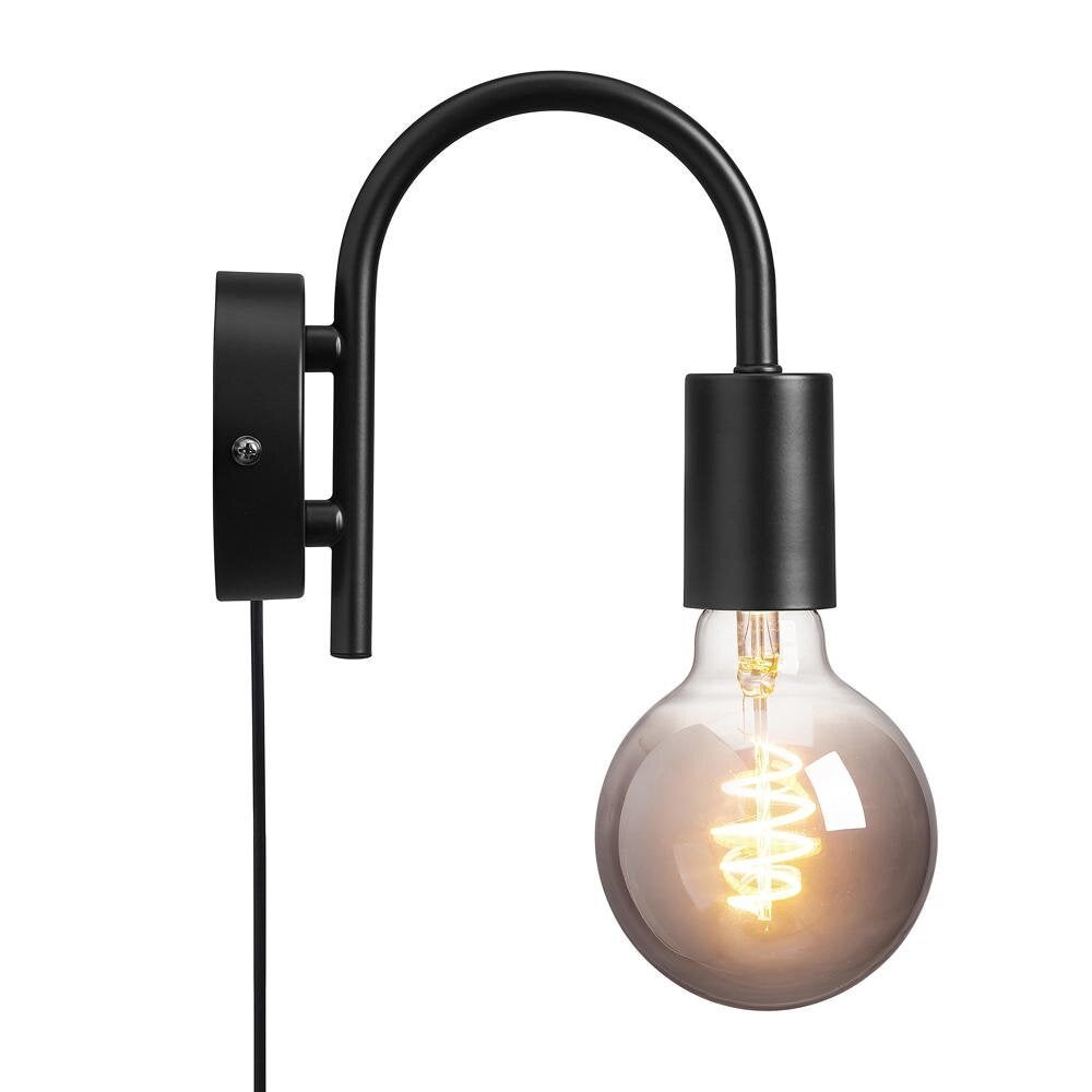 Paco wandlamp in zwart E27