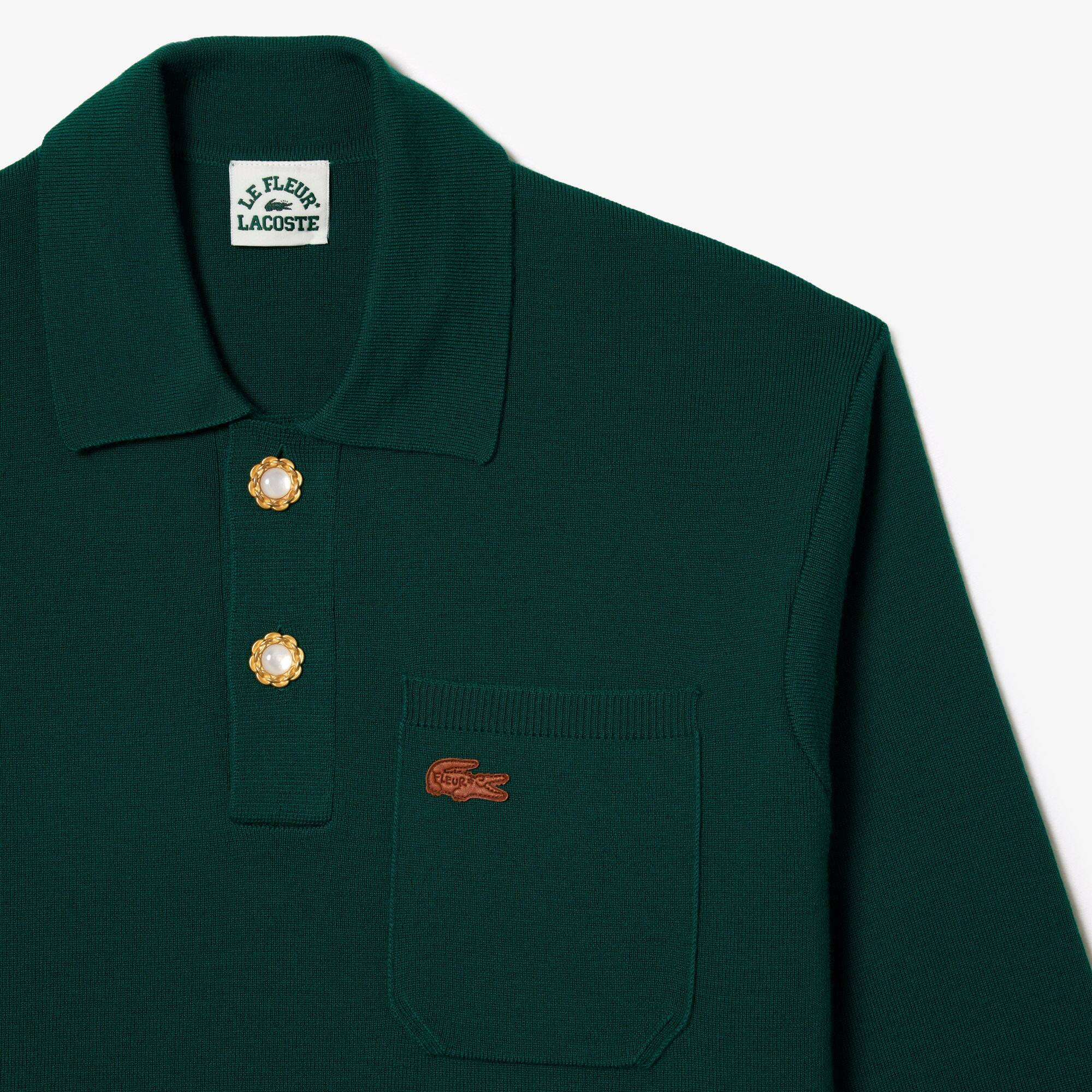 Polo manches longues Lacoste x le FLEUR Pullovers - Vert - Lacoste - Unisex
