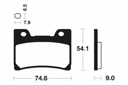 Plaquettes de freins Tecnium Performance métal fritté - MF165