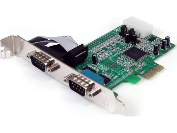 StarTech.com 2 Port Native PCI Express RS232 Serial Adapter Card with 16550 UART (PEX2S553) - Seriel adapter - PCIe lavprofil - RS-232 x 2 - for P/N: BNDTB10GI, BNDTB210GSFP, BNDTB310GNDP, BNDTB410GSFP, BNDTB4M2E1, BNDTBUSB3142