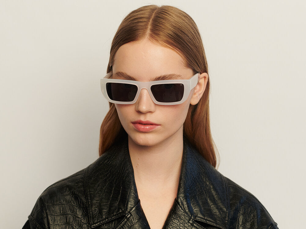 A. Kjærbede  Fame solbrille - Ivory Transparent