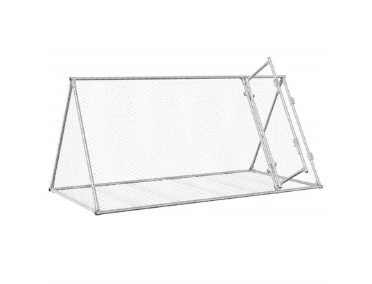 VIDAXL - Cage à lapin argenté 200x105x91 cm acier galvanisé