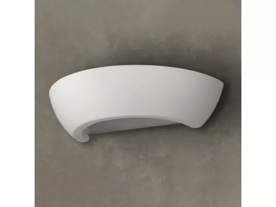 Sollux Applique murale à 1 ampoule en céramique blanche, E27