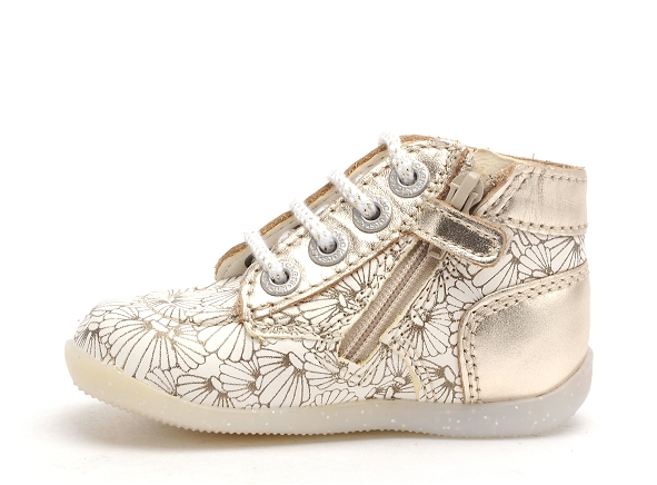 Kickers boots bottine bebe bonzip blanc