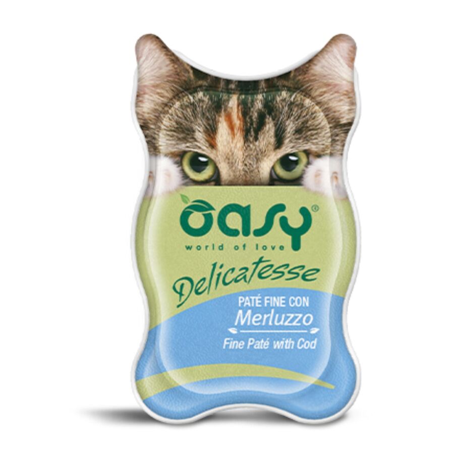 Patê de gato Oasy com bacalhau 85g