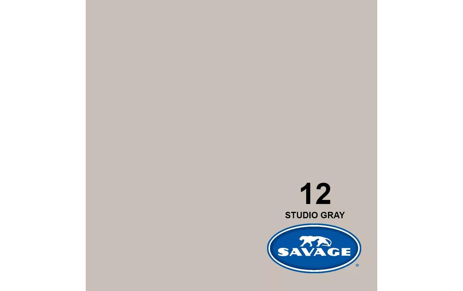 Hintergrund Papier 2.72 x 11m Studio Gray<br>Das Hintergrundpapier von Savage