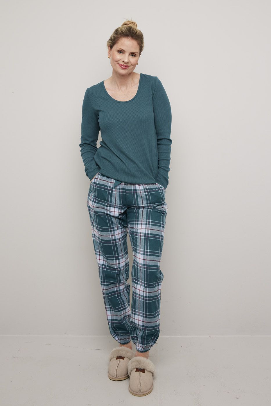 Pyjamasbukse i flanell