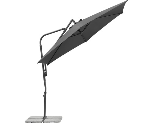 Schneider Genoa parasol Ø 300 cm H 255 cm antraciet