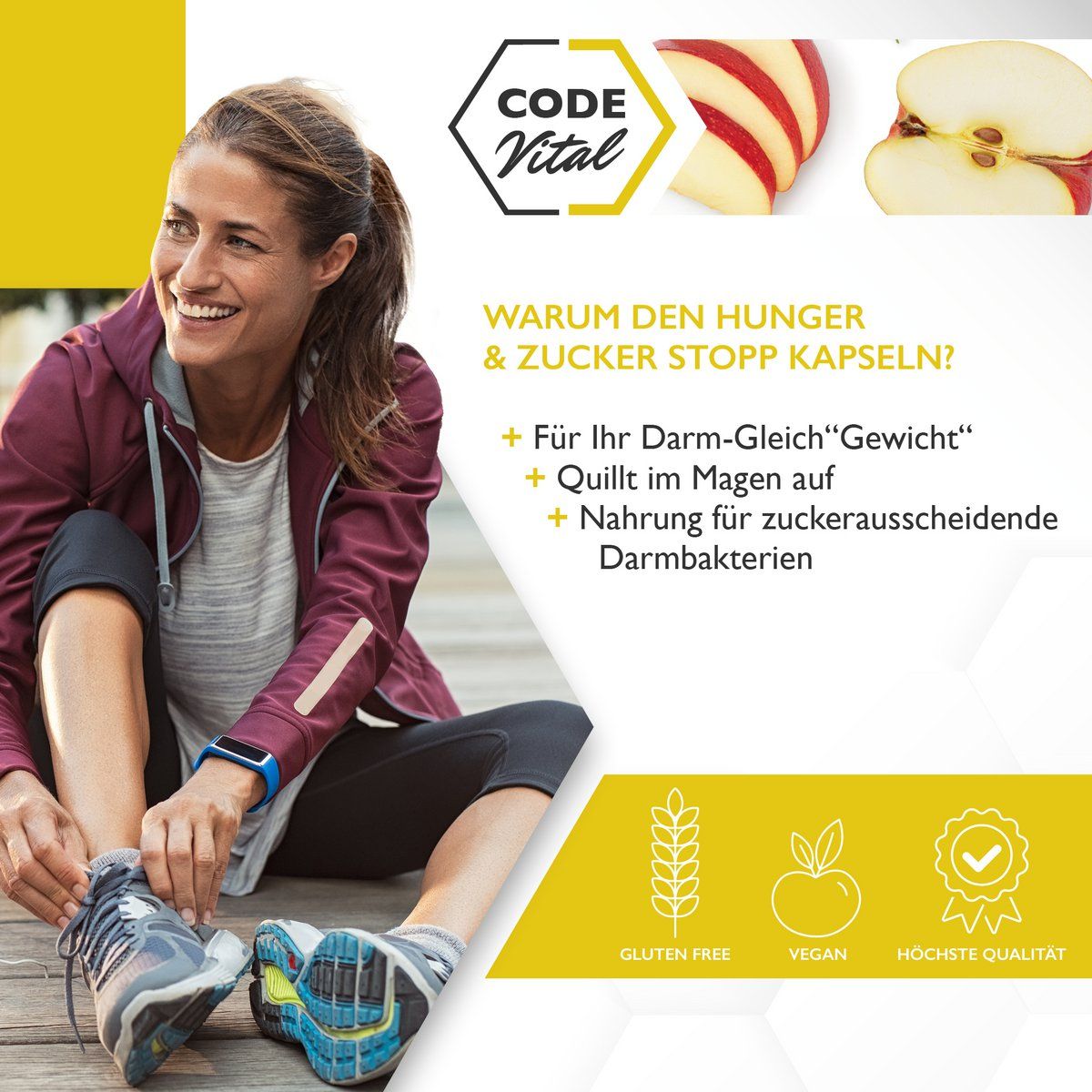 CODE Vital Hunger & Zucker Stopp - Programmiere deinen Darm auf schlank, Diät & Abnehmen