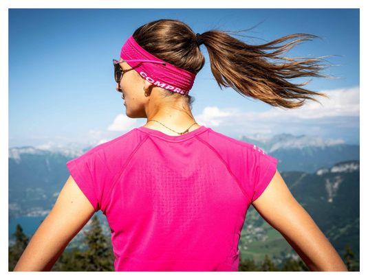 Maillot manches courtes Femme Compressport Training SS Rose