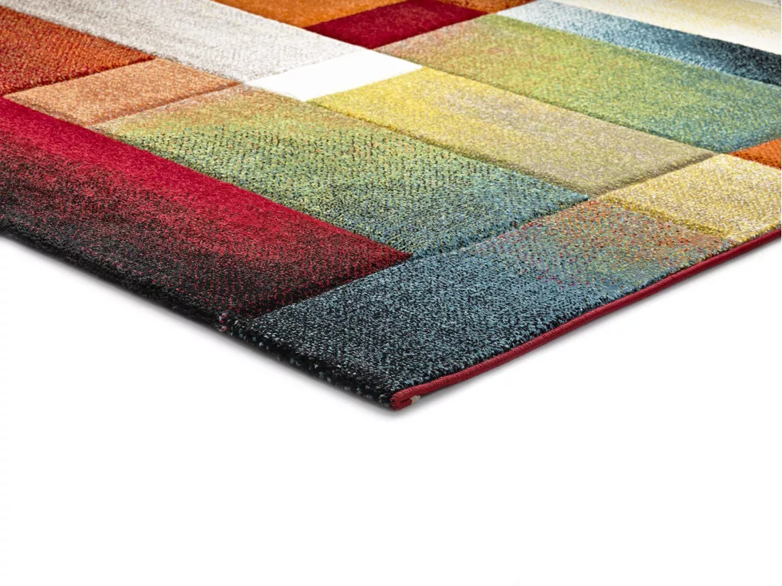 Tapis intérieur - géométrique - multicolore - 120 x 170 cm - MATRIX