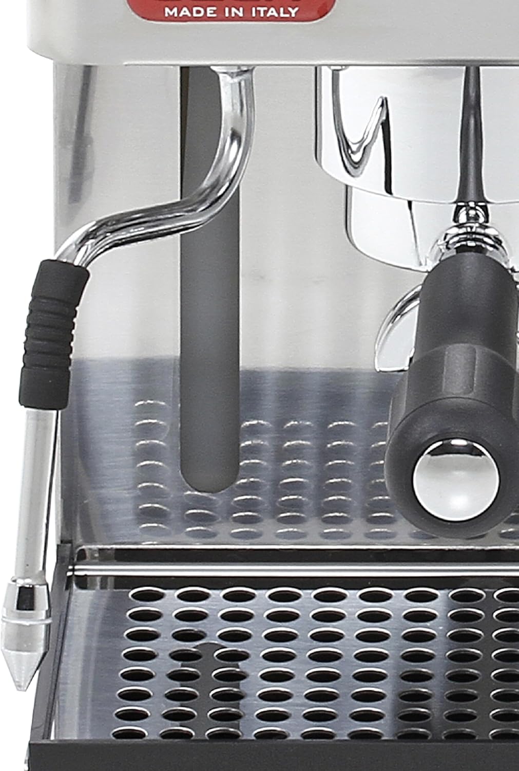 Lelit Anita Kaffeemaschine - Mit multidirektionalem Milchaufschäumer und Mahlwerk - 2,7 Liter - Silber