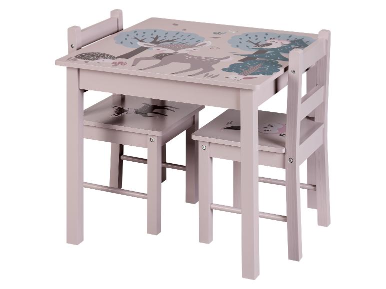 Kinder tafel met 2 stoelen