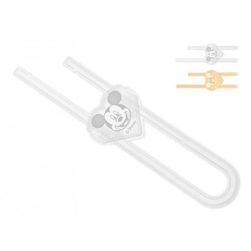 Bloque-porte Mickey - 21,9 x 5,1 cm - Doré