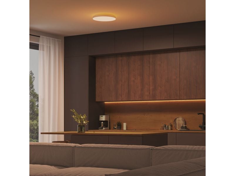 Philips Hue Deckenleuchte White & Color Ambiance Datura Ø 3 Smartes Deckenpaneel mit Hintergrundbeleuchtung