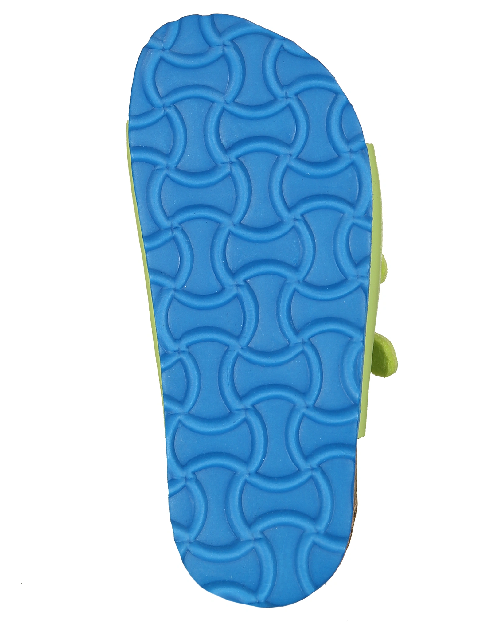 Pantoletten BIOLKids in lemon/blau