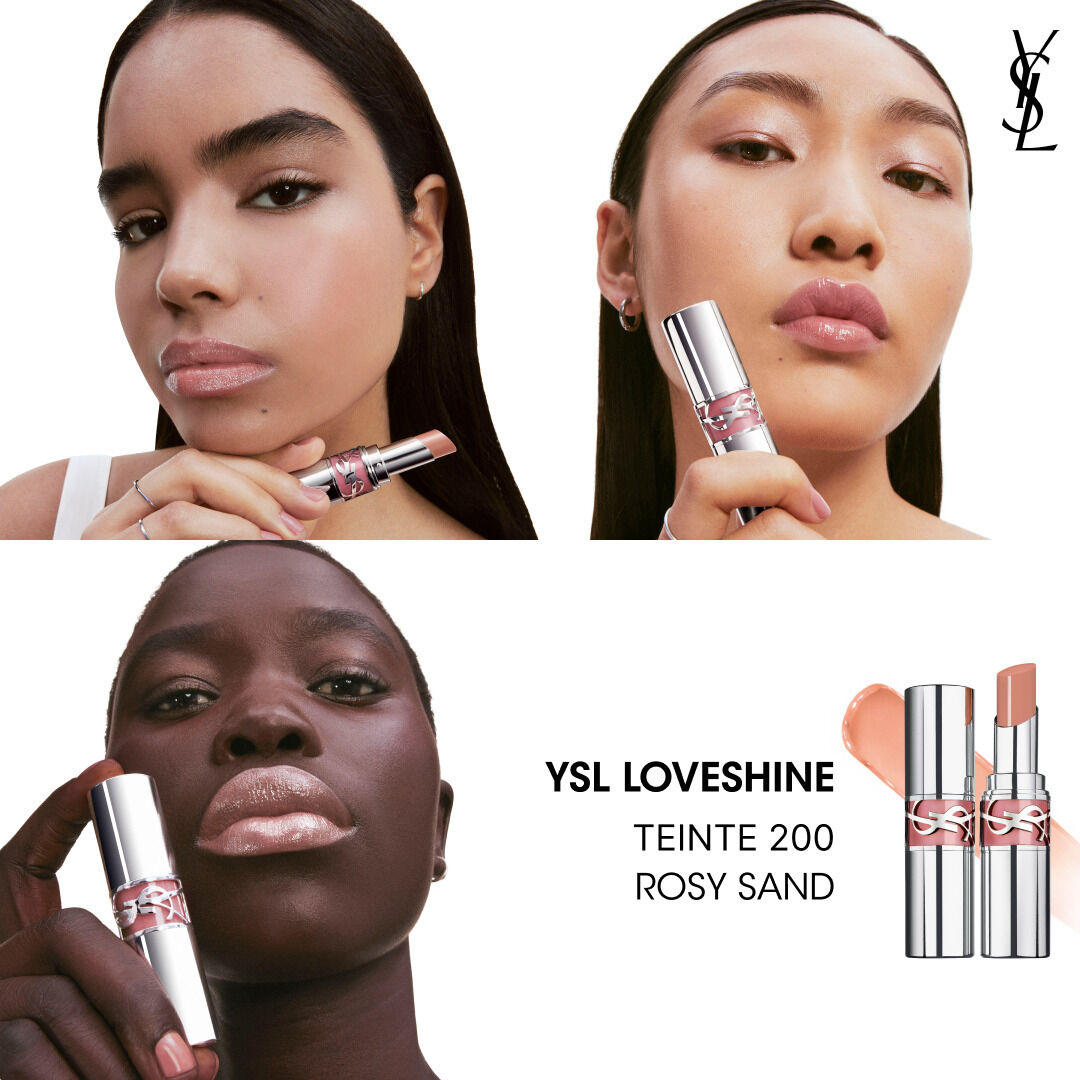 YSL LOVESHINE  ROUGE À LÈVRES BRILLANT ET SOIN - ROSY_SAND