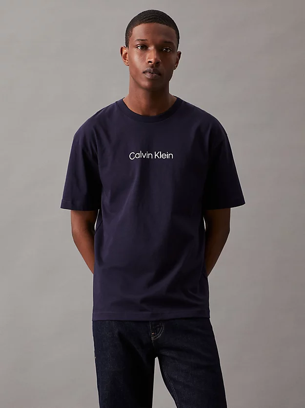 Camiseta de algodão com logotipo