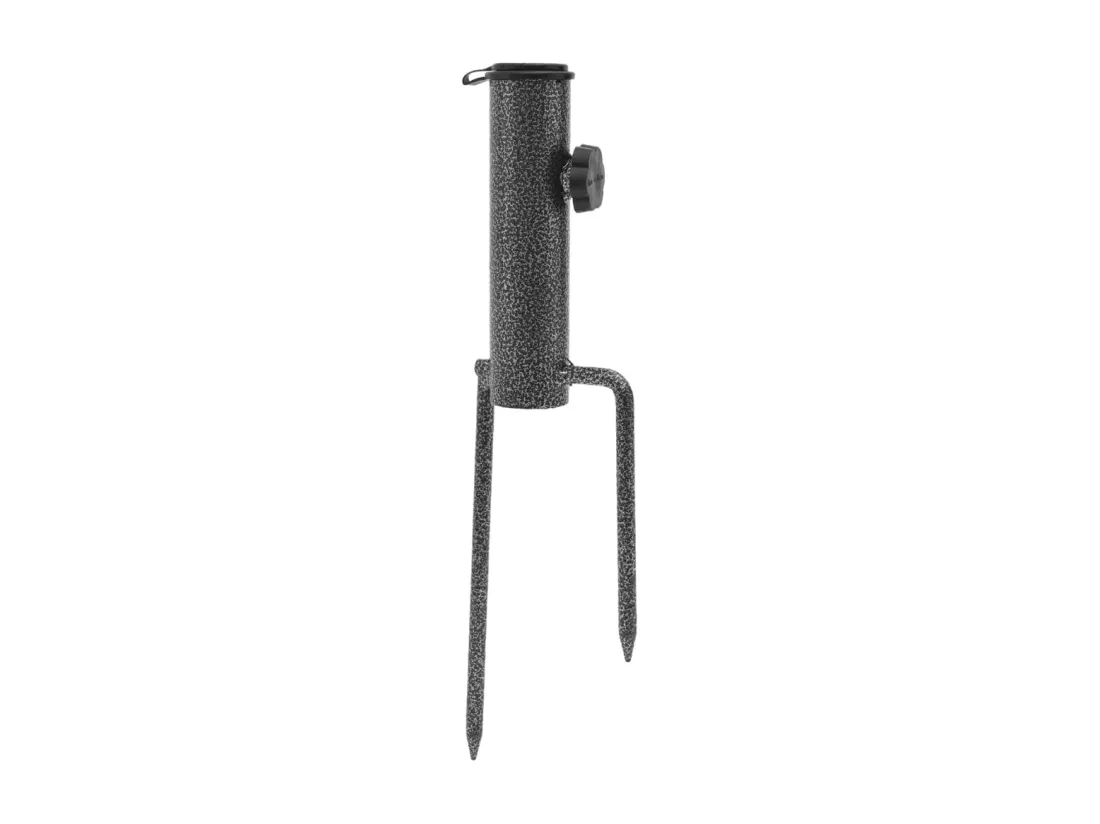 Prolenta Premium - Support de parasol avec piquets 2 pcs 9x35 cm acier galvanisé