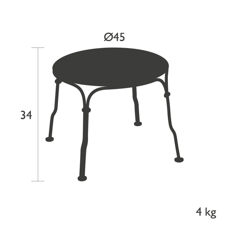 Fermob 1900 bijzettafel Cedar Green