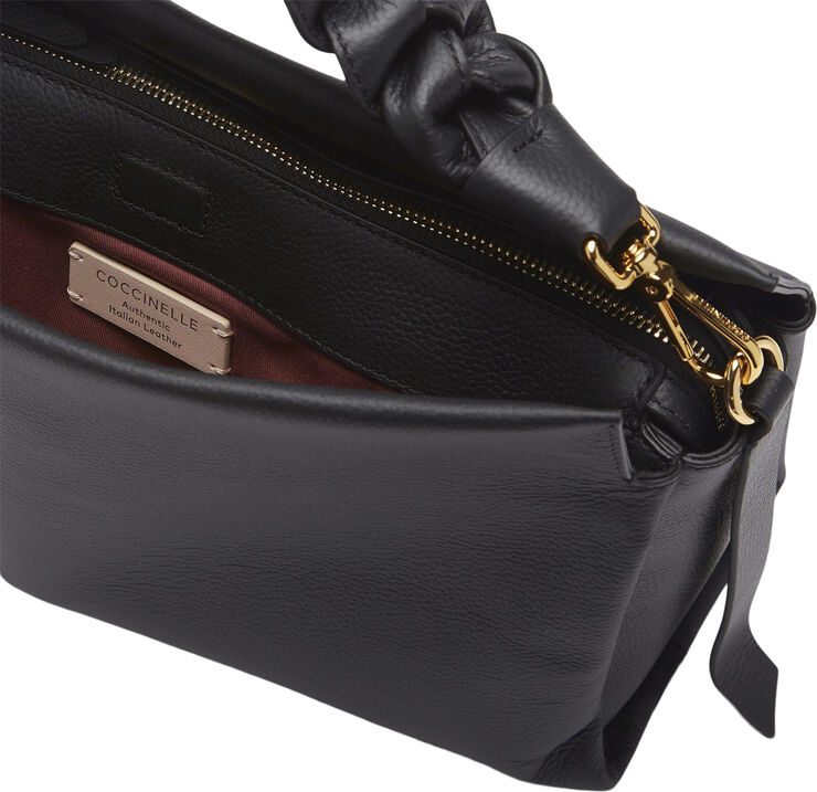 Coccinelle BOHEME GRANA DOUBLE Noir/cuir