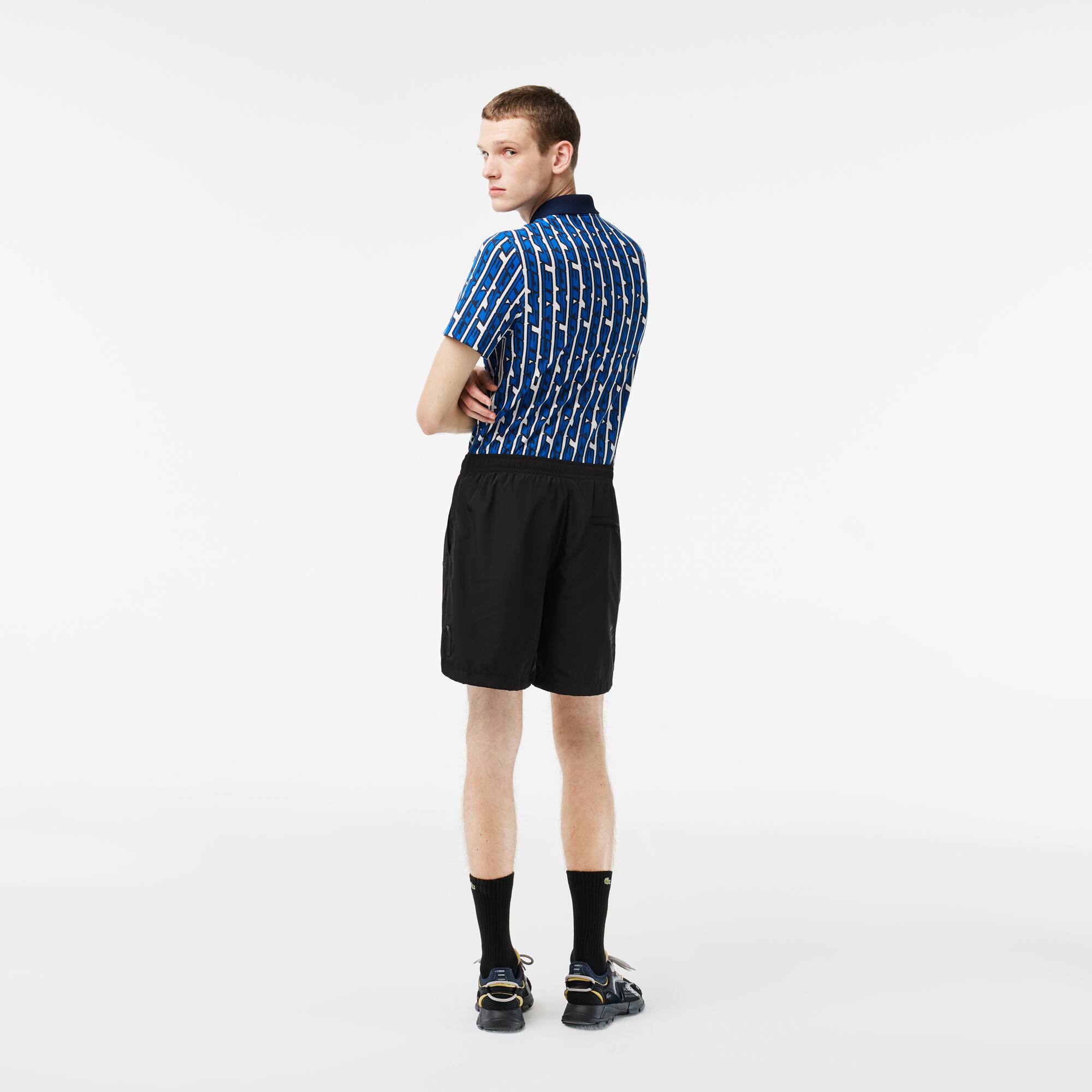Short homme Lacoste en taffetas déperlant Shorts - Noir - Lacoste - Homme