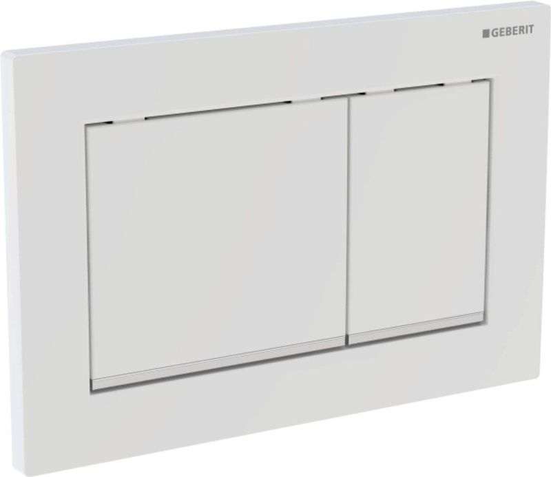 Geberit - Omega20 - Bedieningsplaat - Wit/Glans Chroom